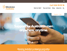 Tablet Screenshot of mensline.org.au